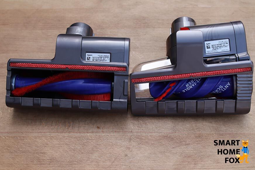 Die Mini-Elektrobürste vs. Anti-Haardüse von unten